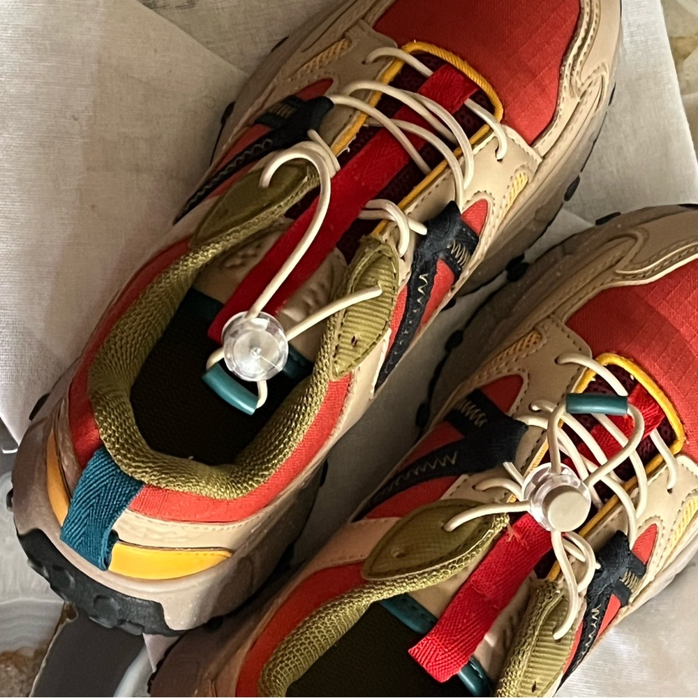 Zara Kids Sneakers - Red, Beige, and Green